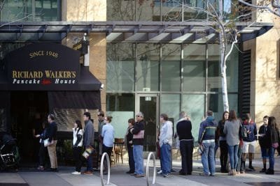 Authentic Pancakes at Richard Walker's San Diego